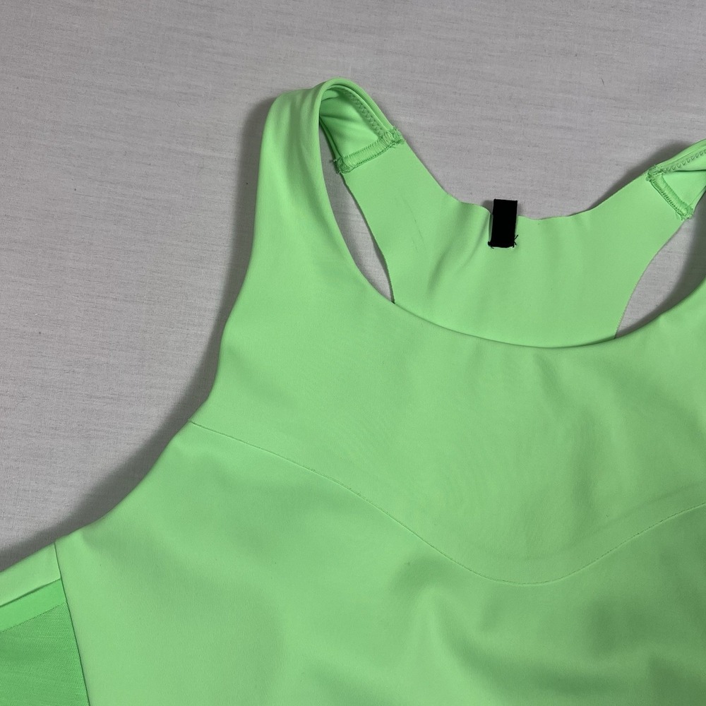 Brooks Women's Drive 3 Pocket Run Bra Size 40 C/D Bright Green Athletic Sports - Picture 3 of 13